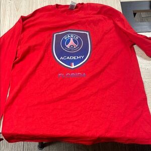 Kids Red Long Sleeve Shirt
